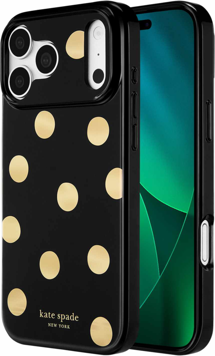 Kate Spade - Coque de protection MagSafe « Metallic Classic Dot » pour iPhone 18 Pro Max/17 Pro Max