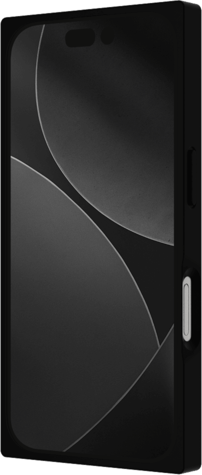 iPhone 17 Pro FLAUNT Square Faux Leather MagSafe Case - Black Crocodile