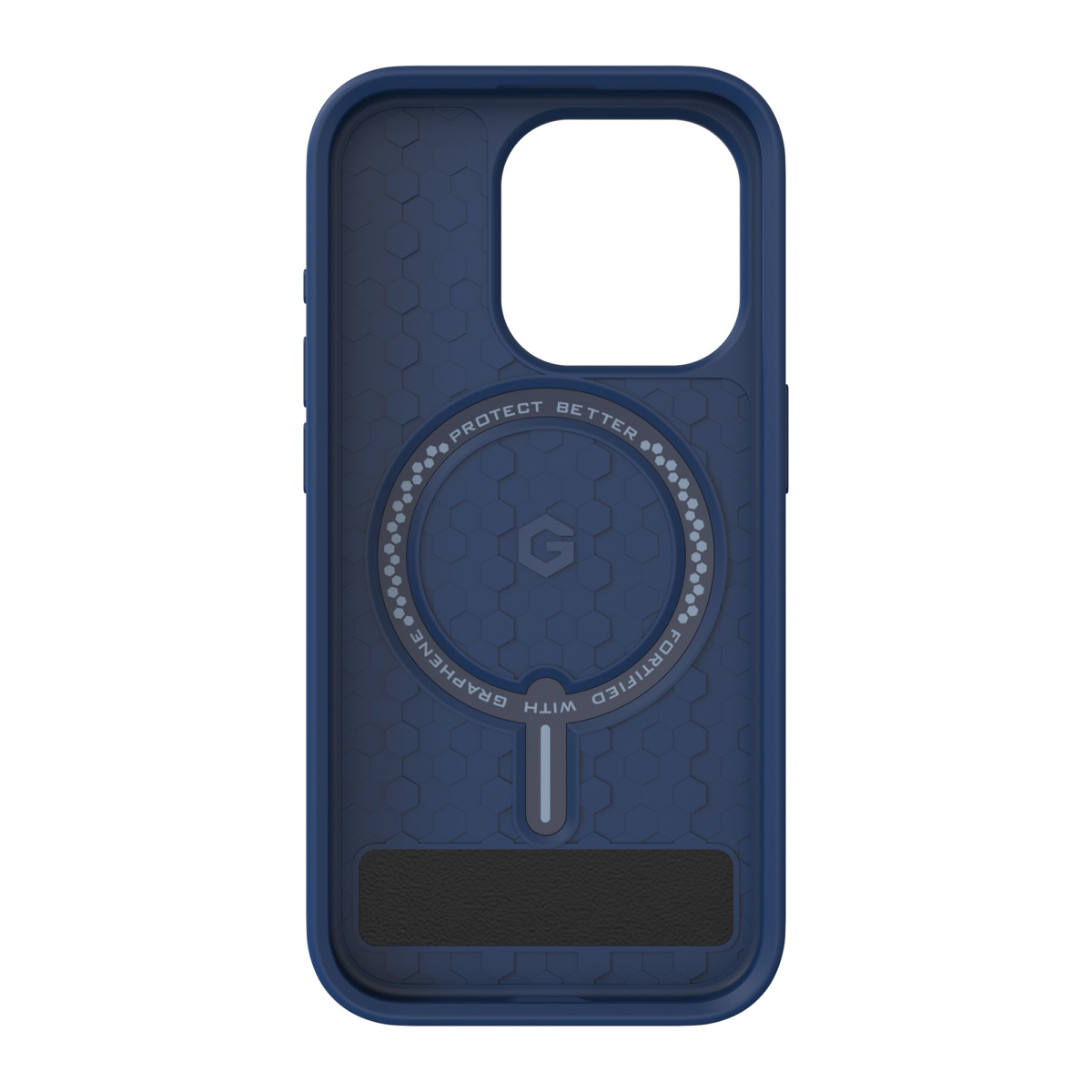iPhone 15 Pro ZAGG (GEAR4) Denali Snap Kickstand Case - Navy