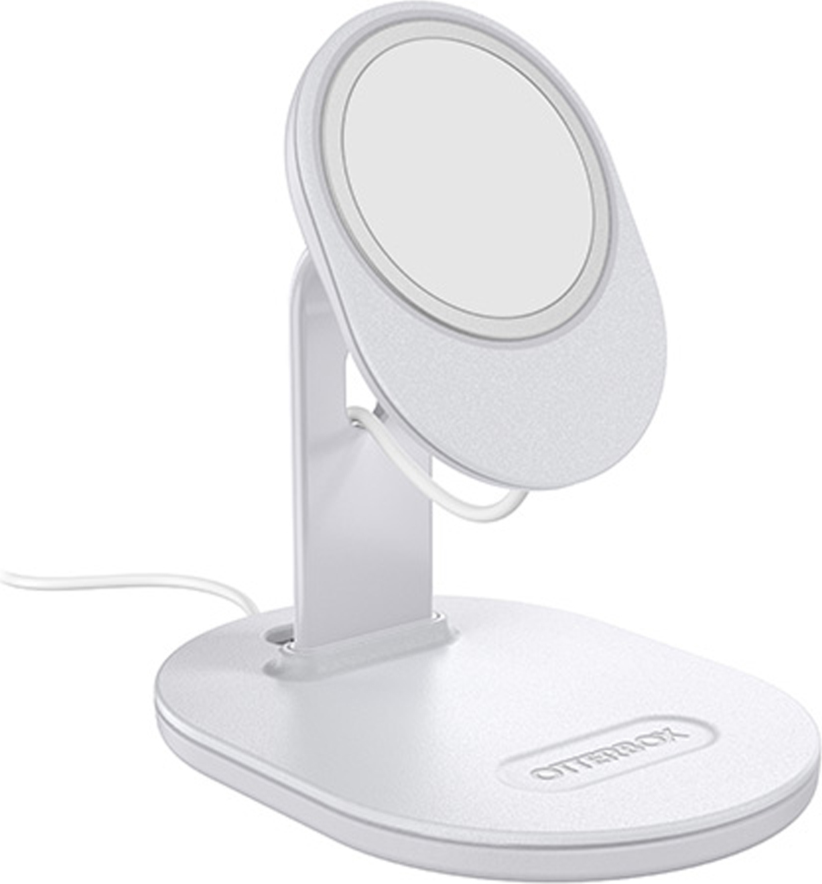 <p>With the compact design that can blend in around the home or office, the OtterBox stand is designed to turn a MagSafe charger into a convenient desktop charger to facilitate optimal wireless charging up to 15W.</p>