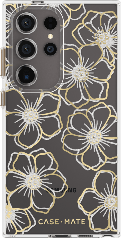 <p>The Case-Mate Floral Gems case features an eye-catching metallic foil floral design paired with recessed gemstones which beautifully compliments your device.</p>