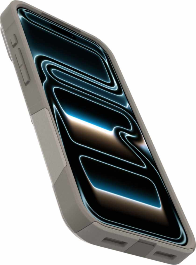 OtterBox - Commuter Grip MagSafe Case Grey Comfort for iPhone 18 Pro Max/17 Pro Max