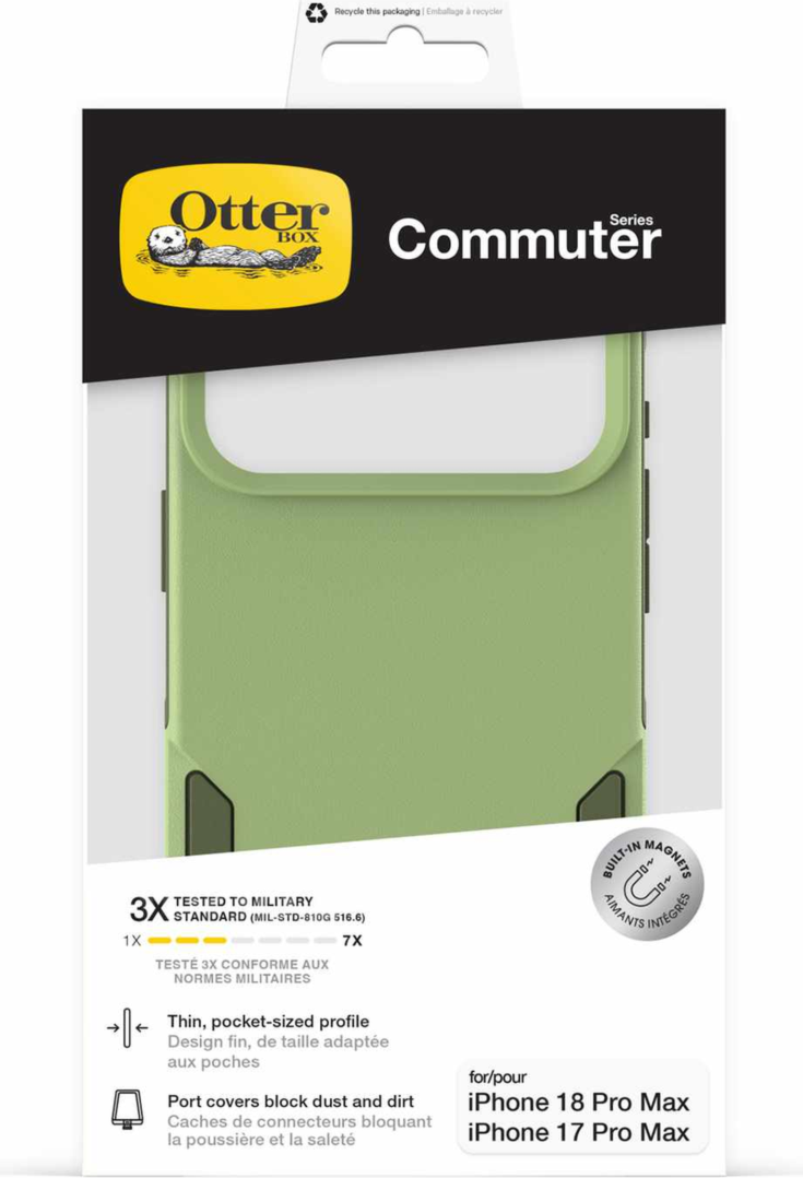 OtterBox - Coque Commuter MagSafe « Keyframe Green » pour iPhone 18 Pro Max/17 Pro Max