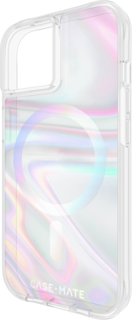 CaseMate - Soap Bubble Case w/ MagSafe w/ Antimicrobial w/ Recycled for Apple iPhone 15 - Iridescent