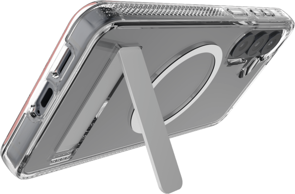ZAGG - Crystal Palace Snap Case with Kickstand for Samsung Galaxy S26 Plus - Clear