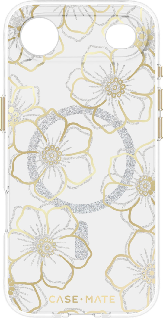 Case-Mate - Floral Gems MagSafe Case for Apple iPhone Air - Gold