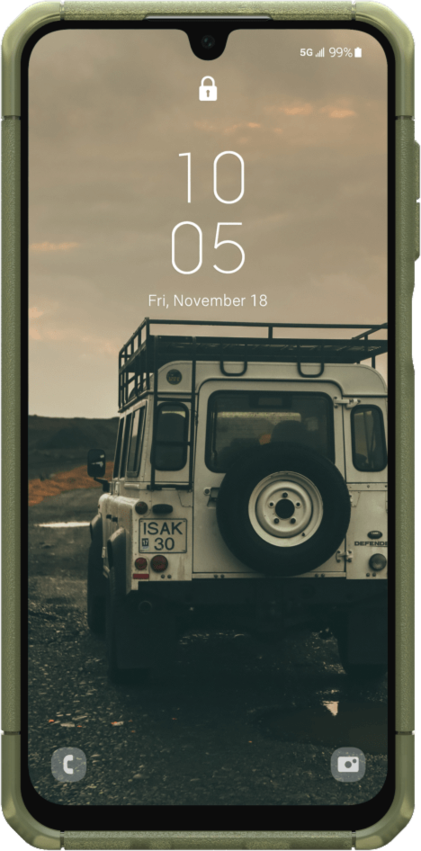Étui robuste Scout translucide olive pour Samsung Galaxy A16 5G