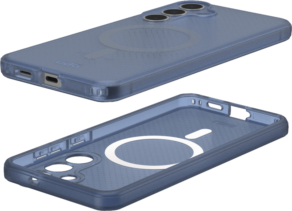 Keep your device protected without sacrificing style with the UAG Dot case featuring soft-touch silicone, a micro perforated textured design and a built-in magnet for using with magnetic accessories.