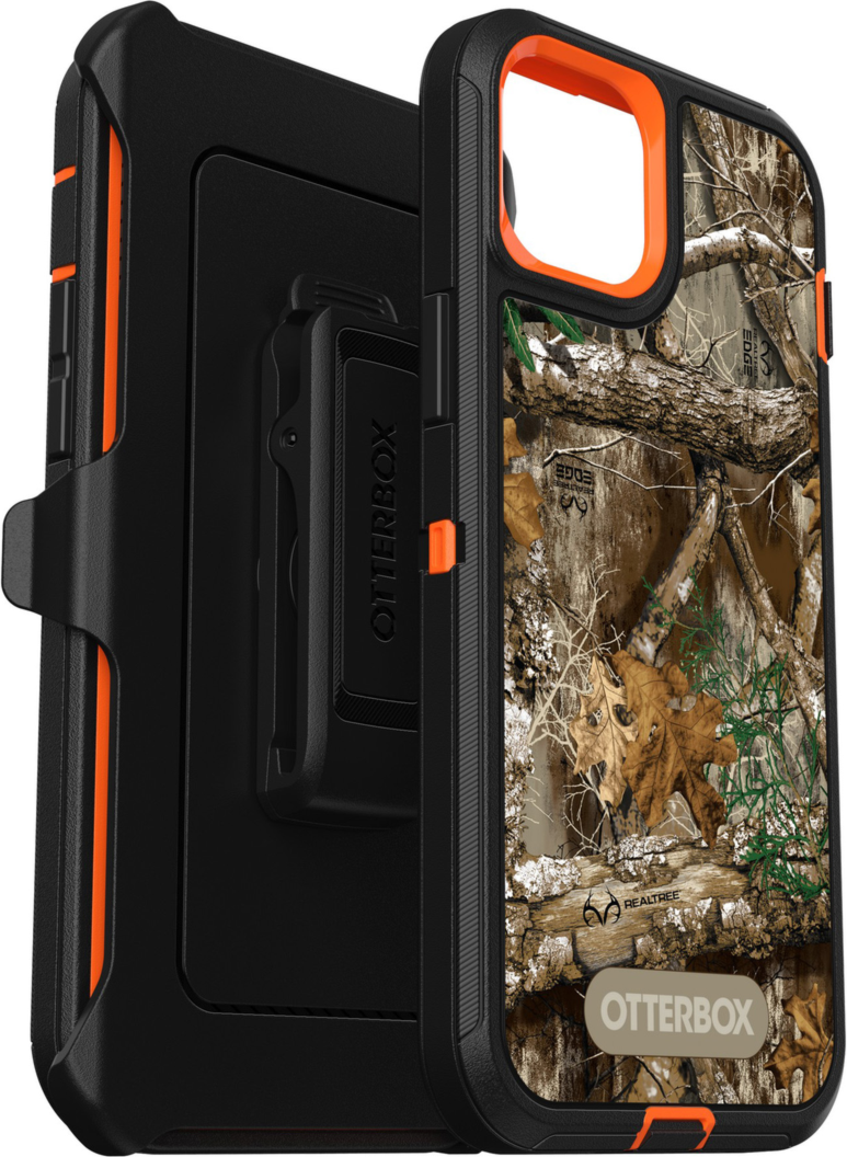 iPhone 15 Plus/14 Plus Otterbox Defender Graphics Series Case - Black (RealTree Edge)