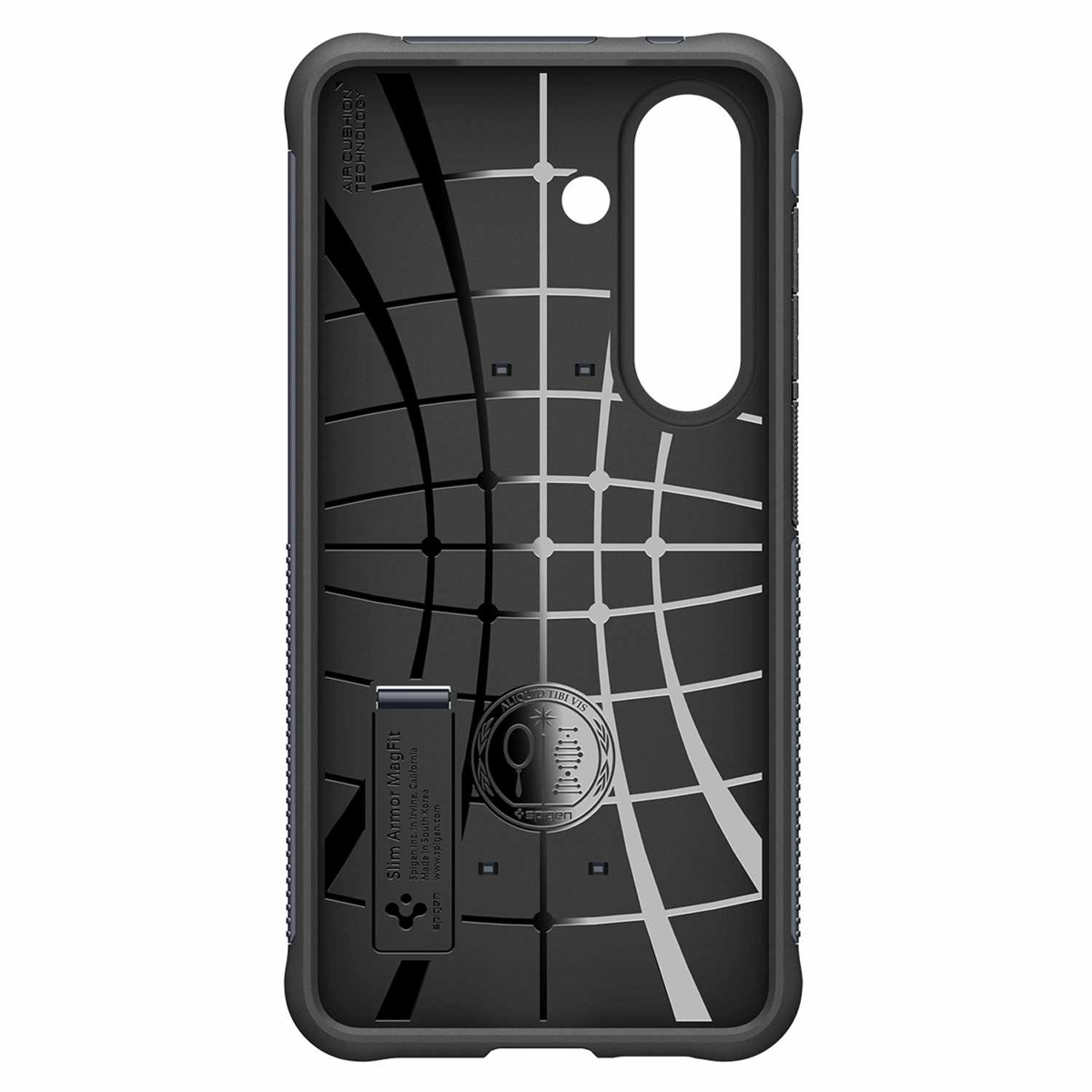 Spigen - Étui Slim Armor avec aimants, finition Metal Slate