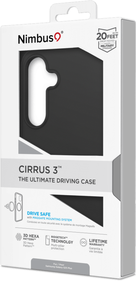 Cirrus 3 Compatible avec MagSafe Case Noir pour Samsung Galaxy S25+