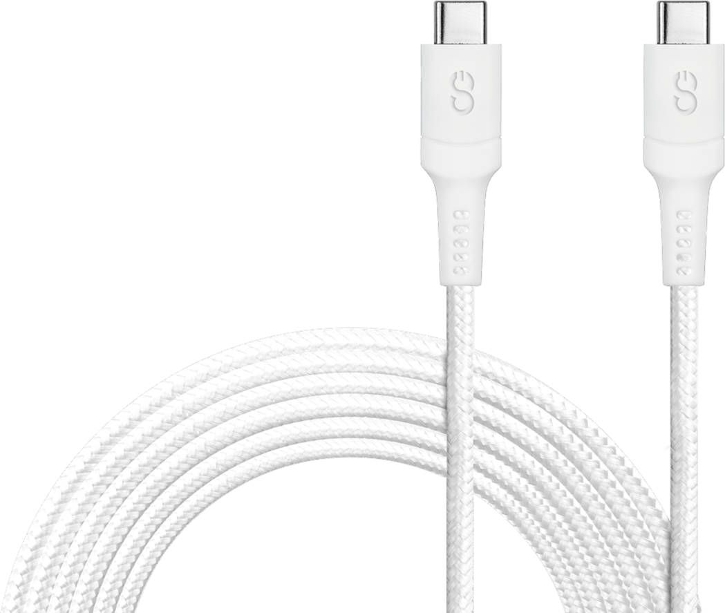 Piston Connect XL AS 3M USB-C to USB-C - White