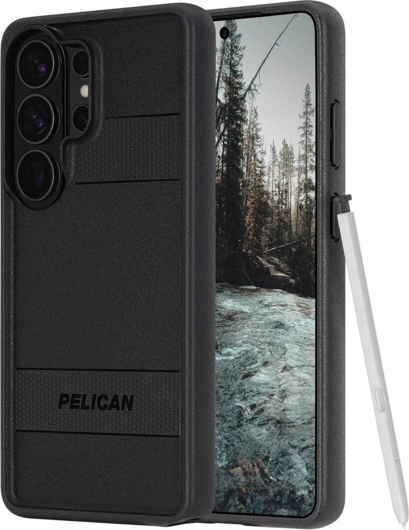 The Pelican Protector Case delivers military-spec 16-foot drop protection with an impact-resistant design, a shock-absorbing lining, and strong built-in magnets.
