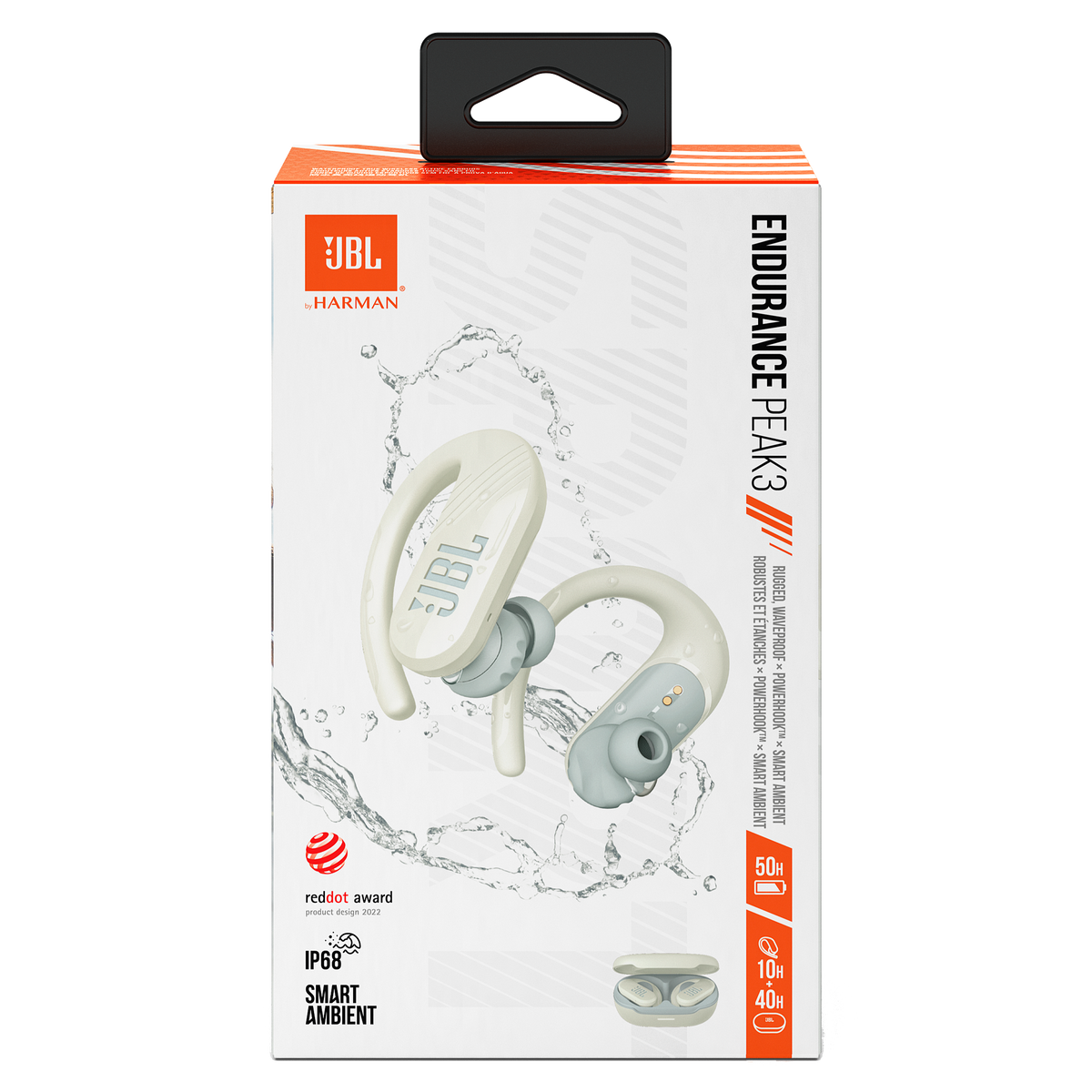 JBL - Endurance Peak III True Wireless Waterproof In Ear Headphones - White