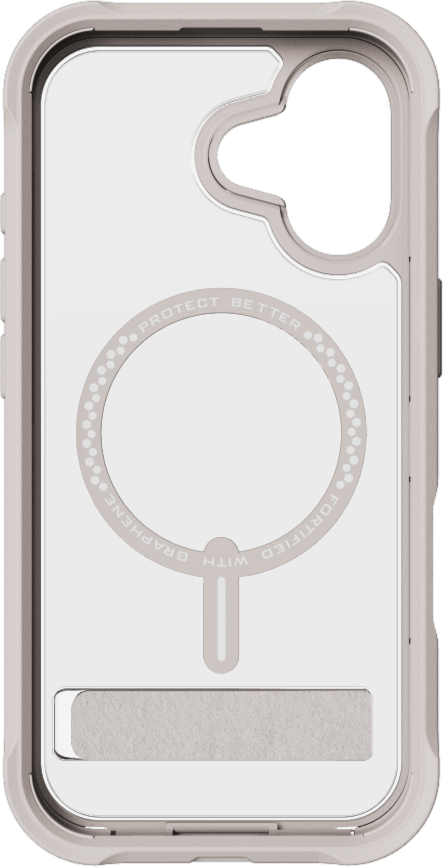 ZAGG - Rainier Snap MagSafe Case with Kickstand for Apple iPhone 17 - Sandstone