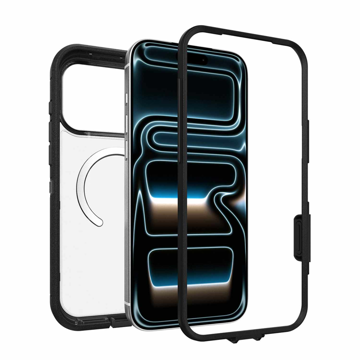 OtterBox - Defender Pro XT Clear MagSafe Case Dark Side for iPhone 18 Pro Max/17 Pro Max