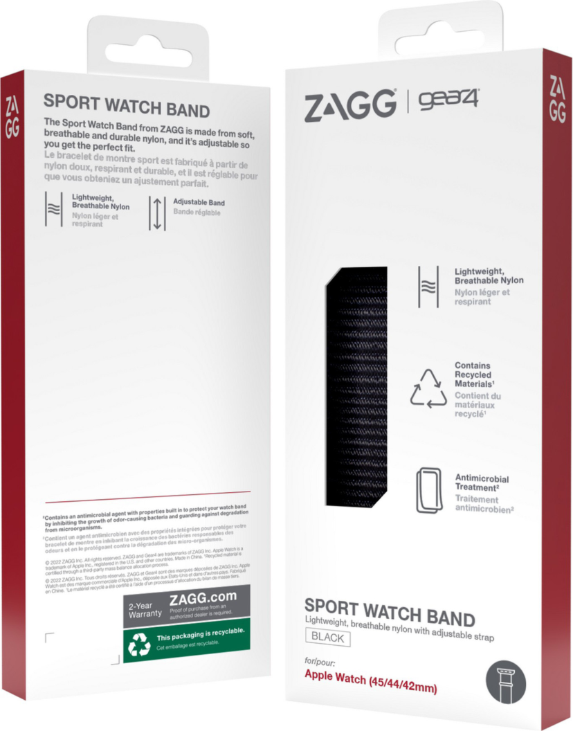 <p>Reliable, breathable, comfortable…it’s even washable! The Gear4 Sport Band is tough enough for any adventure.</p>