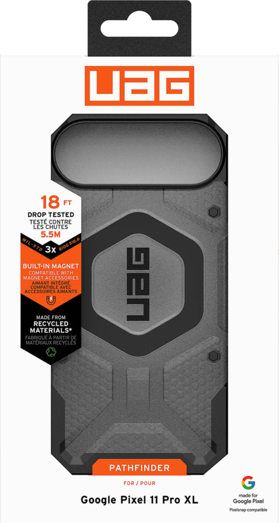 Google Pixel 11 XL UAG Pathfinder Clear w/Magnet Case - Ash/Black