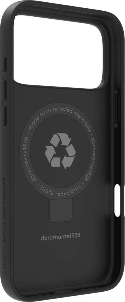 DBRAMANTE1928 ICELAND ULTRA D3O MAGSAFE CASE WITH KICKSTAND - IPHONE 17 PRO MAX- BLACK