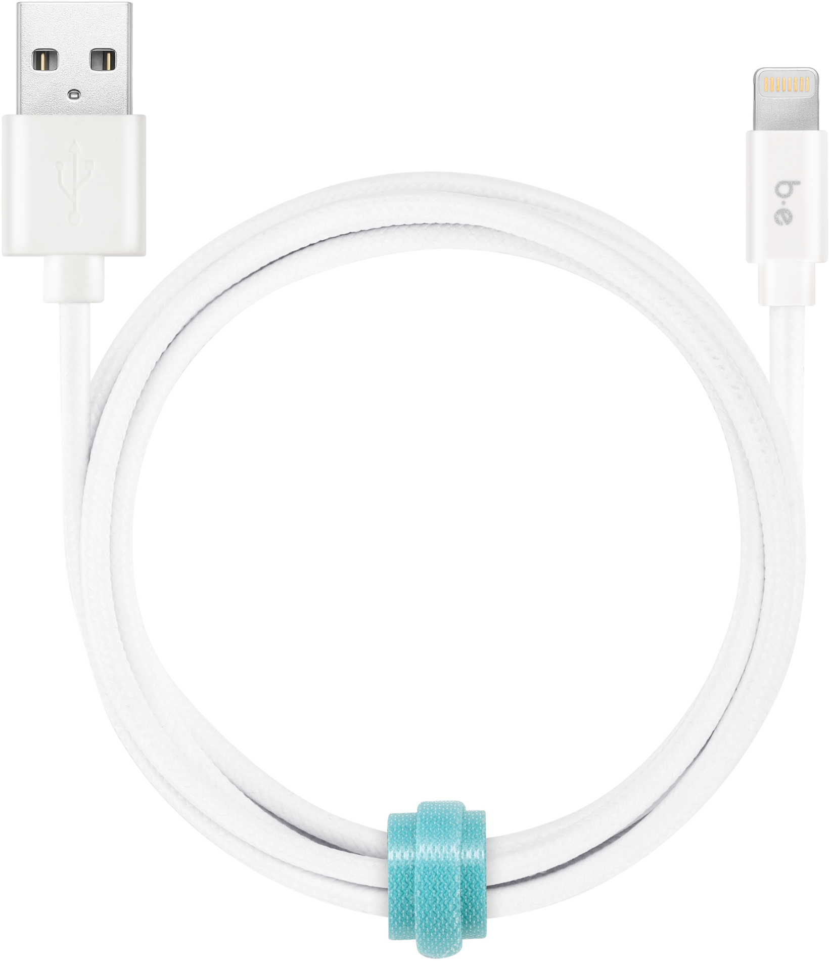 Lightning 6ft Braided Charge/Sync Cable - White