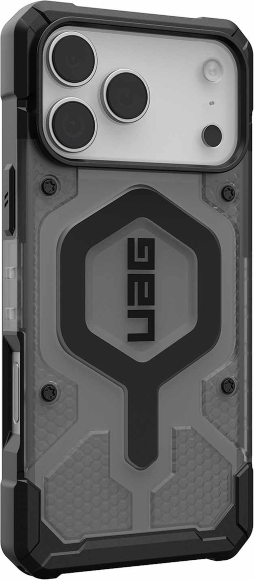 Urban Armor Gear (UAG) - Pathfinder Clear MagSafe Case for Apple iPhone 17 Pro Max - Ash and Black