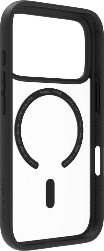 • Made from 100% GRS-certified recycled and recyclable plastic materials (1case=2x0.5l plastic bottles) 
• Custom fit all-around protection 
• Slim yet impact protective design (2m/6.5ft impact protection) 
• Built-in MagSafe magnet
• Made without compromising on quality, functionality, and design
