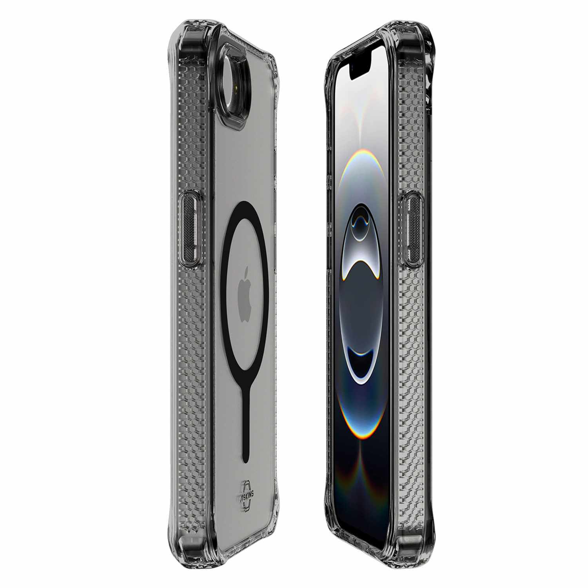 ITSKINS APS4HMACRSMOK Étui Hybrid_R MagSafe Clear pour iPhone 17e/iPhone 16e
