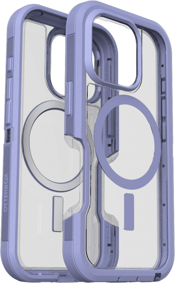 OtterBox - Defender Pro XT Clear MagSafe Case for Apple iPhone 16 Pro - Lavender Haze