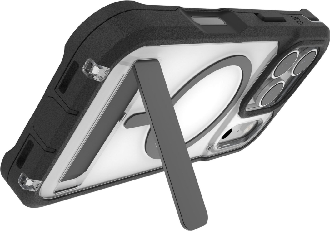 ZAGG - Rainier Snap Case with Kickstand for Apple iPhone 17 Pro - Black
