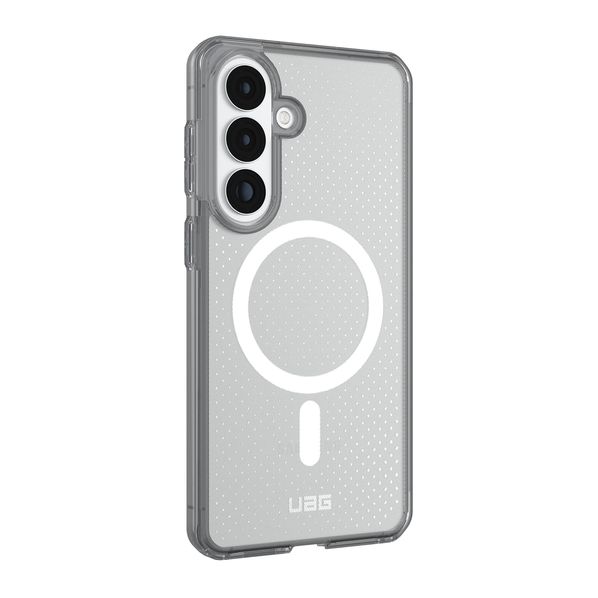 The UAG Dot case keeps devices protected without sacrificing style, featuring soft-touch silicone, a micro-perforated design, and a built-in magnet for magnetic accessories.