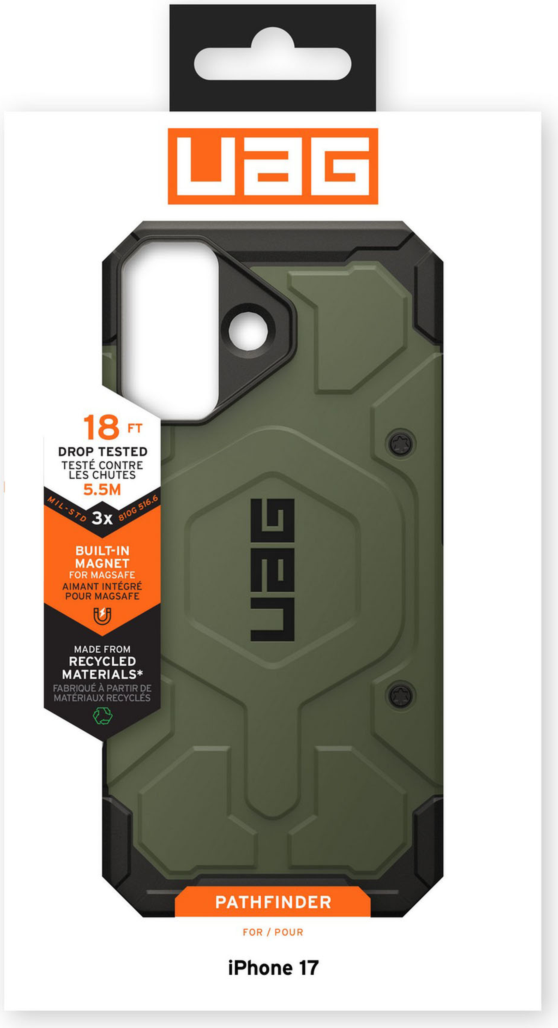 Urban Armor Gear (UAG) - Pathfinder MagSafe Case for Apple iPhone 17 - Olive