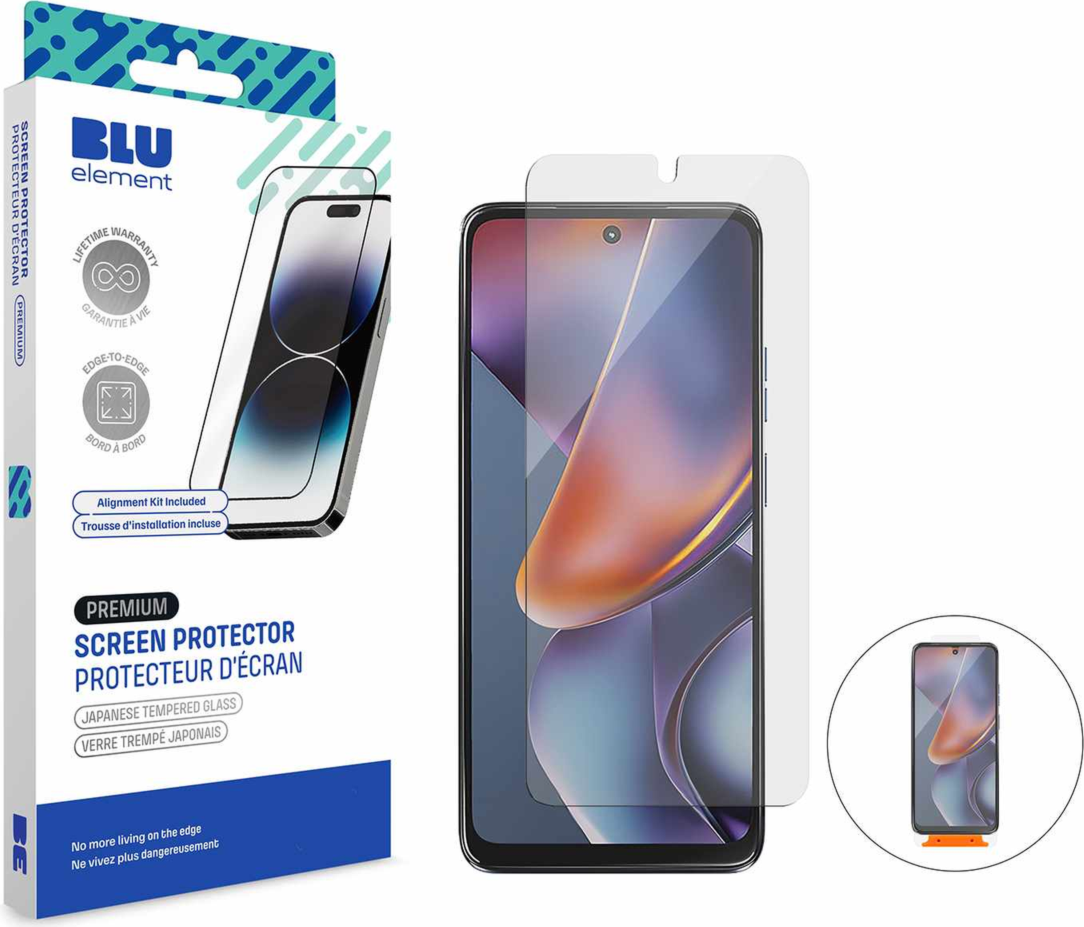 Blu Element - Screen Protector with Installation Kit for Moto Edge 2026 Clear