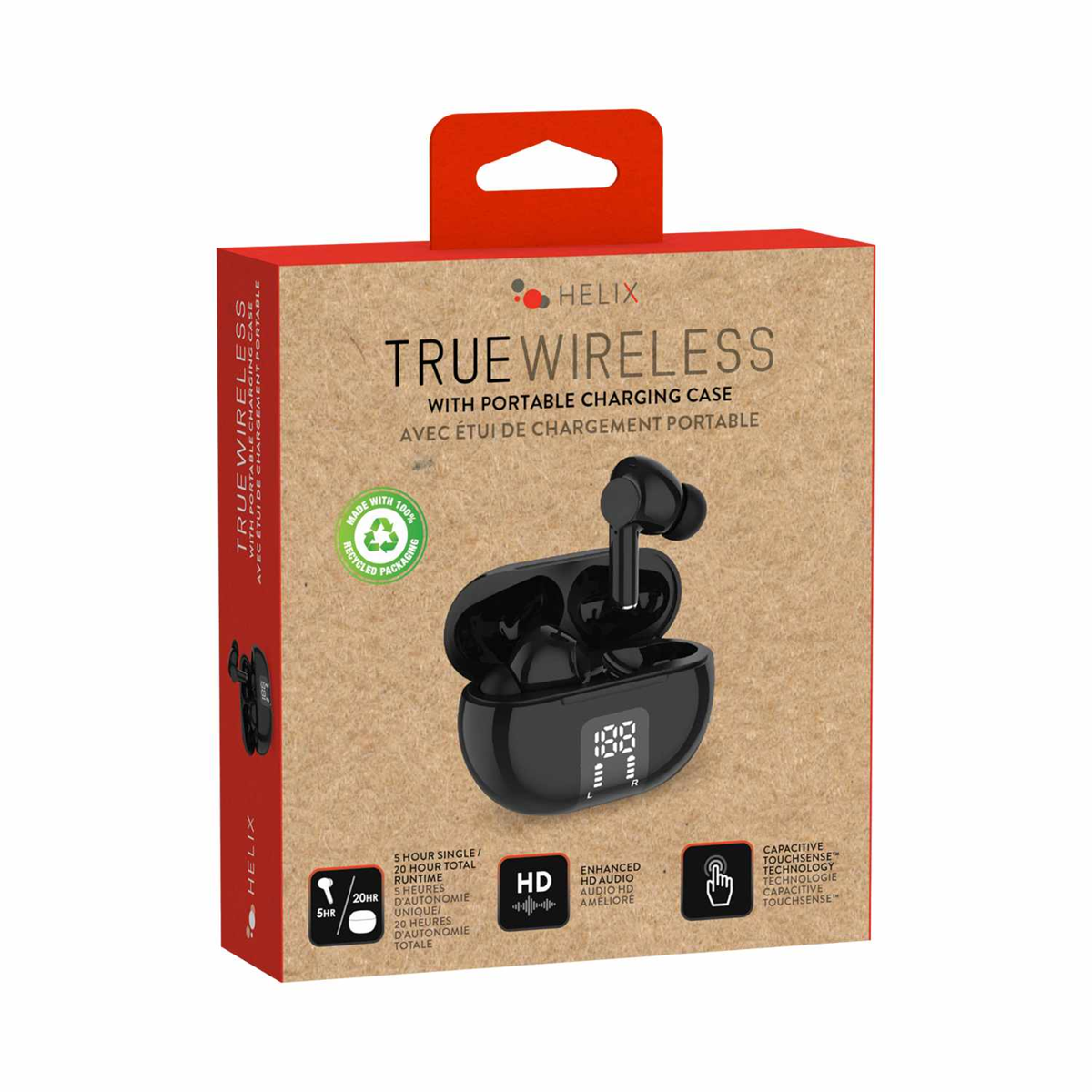 Helix/Retrak ETHTWRBE Écouteurs sans Fil True Wireless Noir