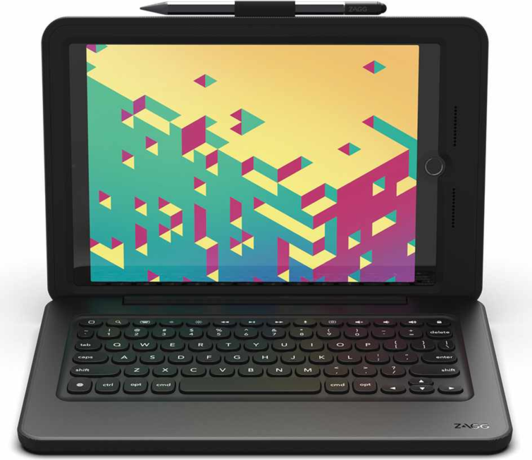 ZAGG - Rugged Pro Connect Keyboard and Case Combo Black for iPad 10.2 2021/10.2 2020/10.2 2019