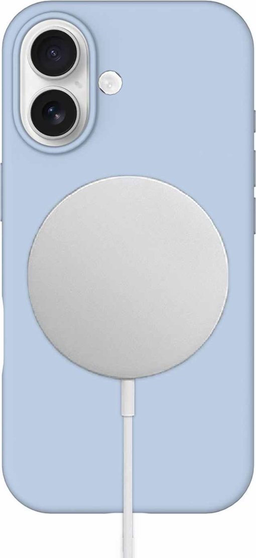 Blu Element BESMG174 Étui Silicone MagSafe Pastel Bleu pour iPhone 17