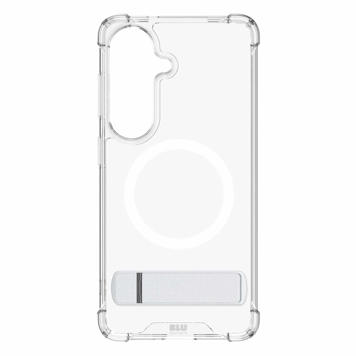 Blu Element - Dropzone Rugged Kickstand Case w/Magnets Clear for Samsung Galaxy S26+