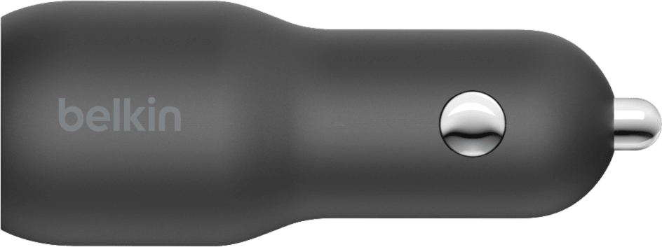 Belkin - Boost Up Charge Dual Port Usb A Pd Car Charger 37w With Pps - Black
