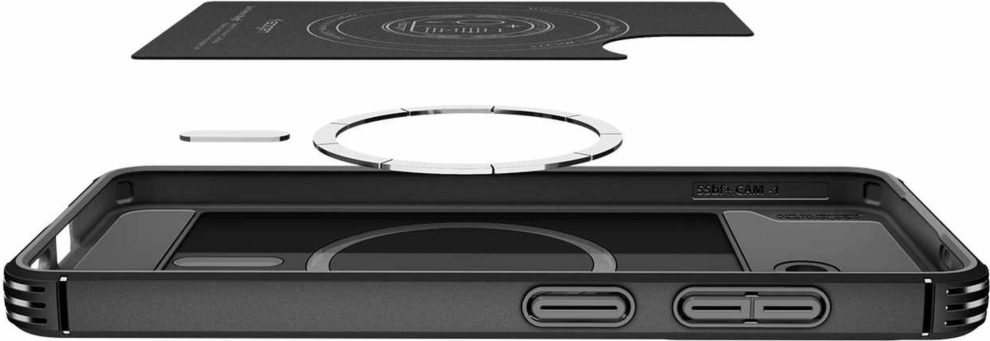 Spigen - Core Armor Case w/Magnets Matte Black for Samsung Galaxy S26