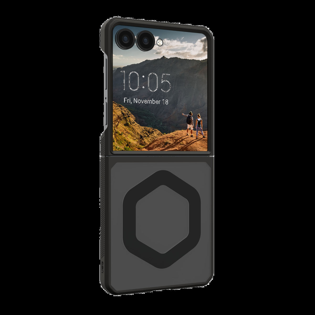 The UAG Mouve Case offers featherlight protection for fold and flip devices - featuring a transparent design, MagSafe/Qi2 compatibility, and military-grade drop test certified defense.