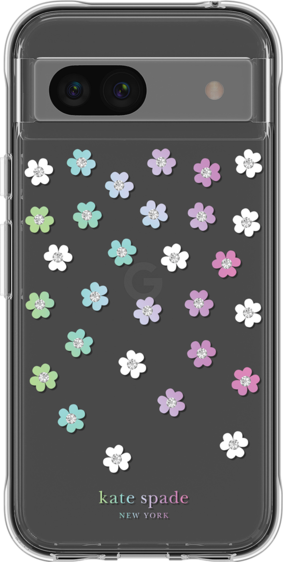 Protective Hardshell Case Scattered Flowers for Google Pixel 8a