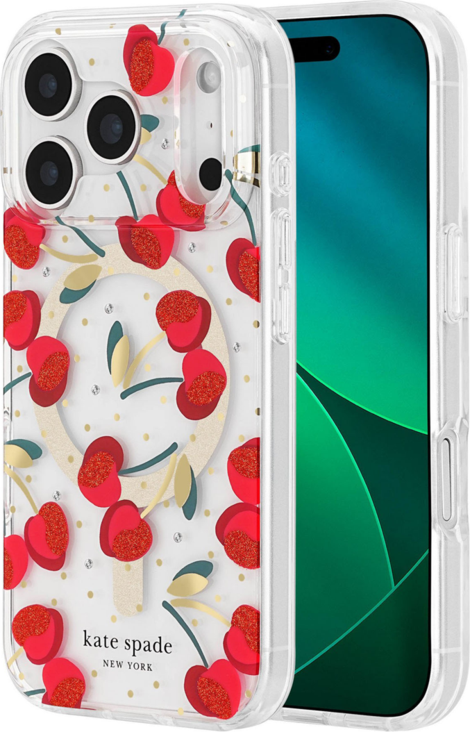 Kate Spade - Protective MagSafe Case for Apple iPhone 17 Pro - Cherry Dot