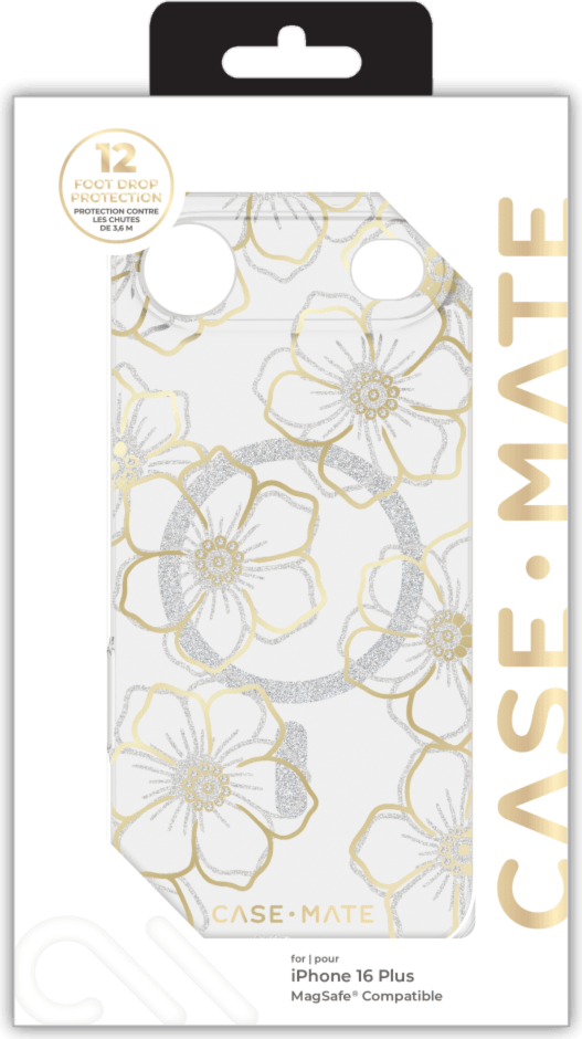 Case-Mate - Floral Gems MagSafe Case for Apple iPhone Air - Gold