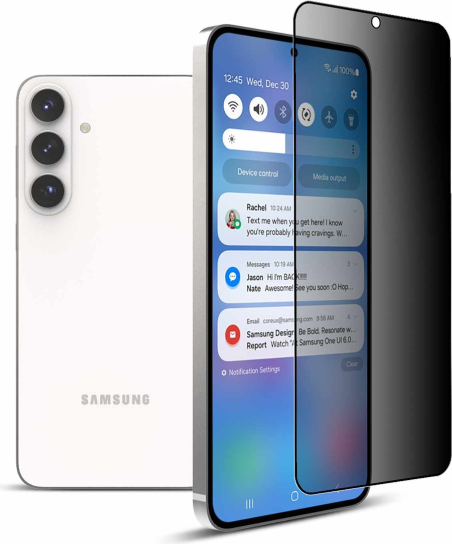 Protecteur d’écran en verre trempé de confidentialité pour Samsung Galaxy S26 transparent - 22 Cases