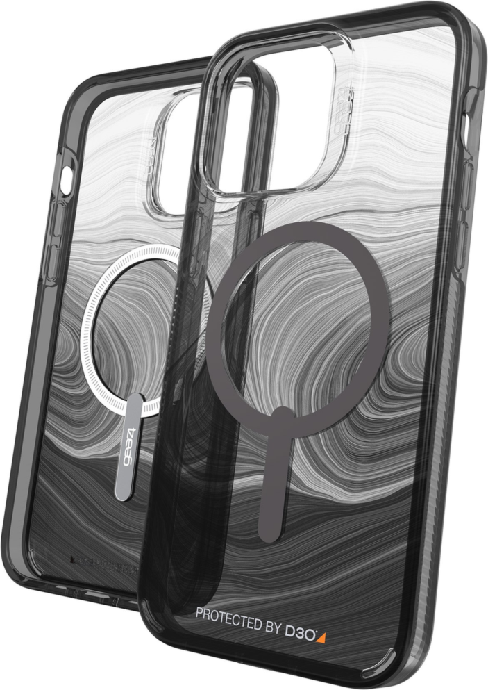 GEAR4 - iPhone 14 Pro Max Gear4 D3O Milan Snap Case - Black Swirl