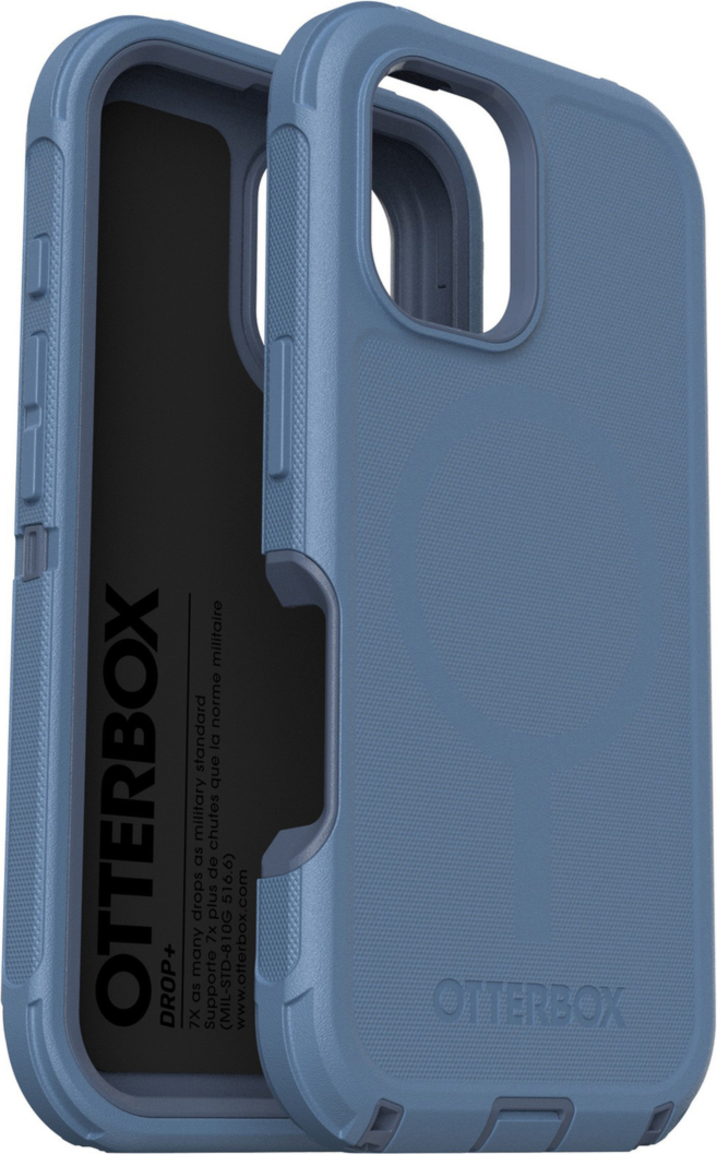 The OtterBox Defender Series Pro with MagSafe is the toughest case providing rugged protection against harsh drops. Equipped with MagSafe magnets and non-slip texturing.