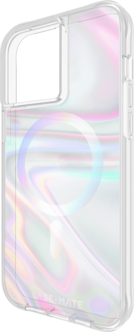 iPhone 15 Pro Max Case-Mate Soap Bubble MagSafe Case - Iridescent