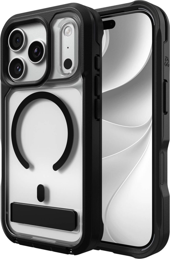 ZAGG - Rainier Snap MagSafe Case with Kickstand for Apple iPhone 18 Pro/17 Pro