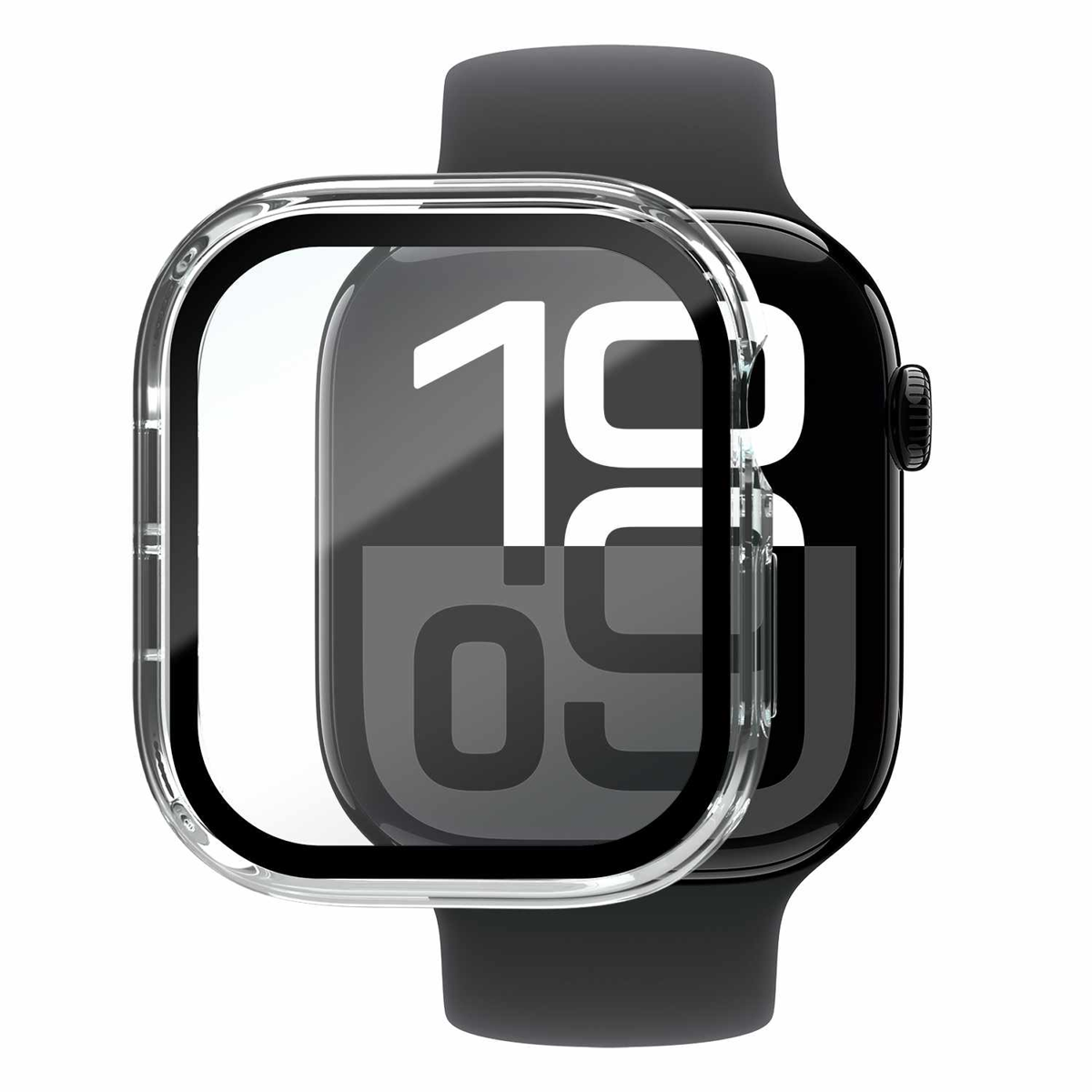 Blu Element - 360 Screen Protector and Bumper for Apple Watch Series 11/10 42mm clear