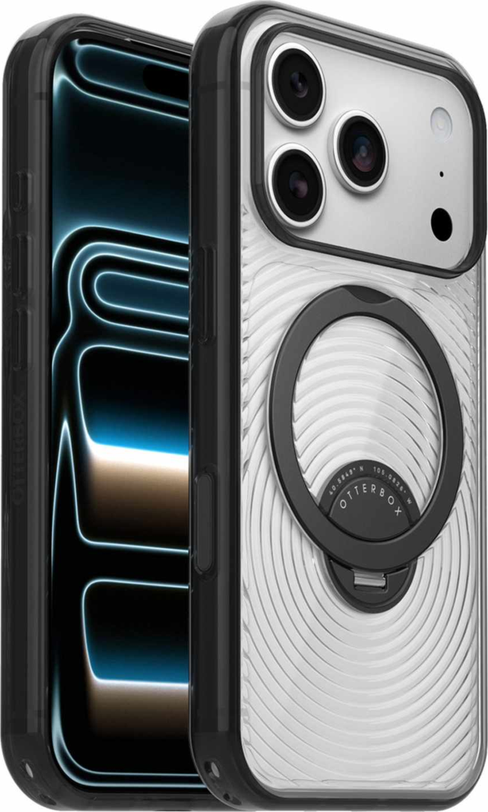 OtterBox - Symmetry Stand MagSafe Case Umbra Black for iPhone 18 Pro/17 Pro