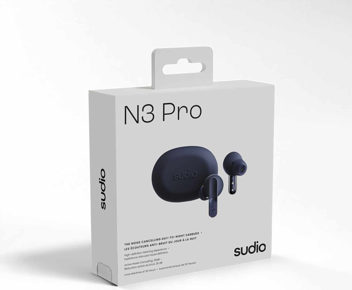 Sudio N3PROBLU Écouteurs sans Fil N3 Pro ANC Bleu